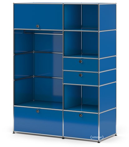 USM Haller Wardrobe Model 1, Gentian blue RAL 5010