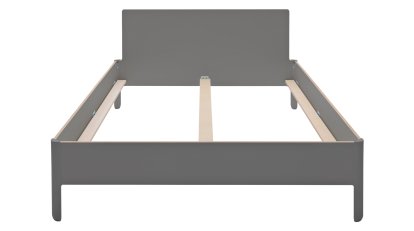 Nait Double Bed, 140 x 200, With headboard, CPL anthracite