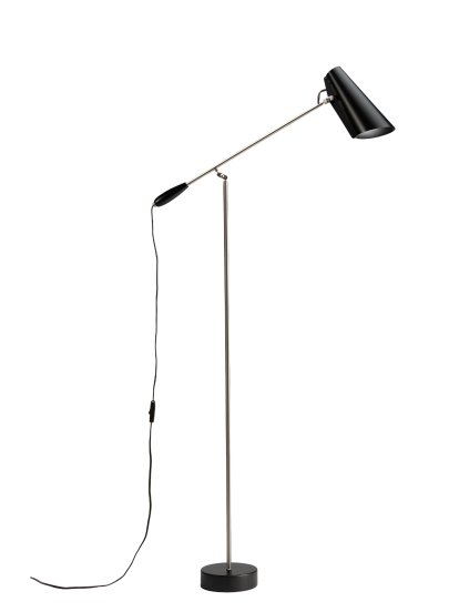 Birdy Floor Lamp, Black/steel