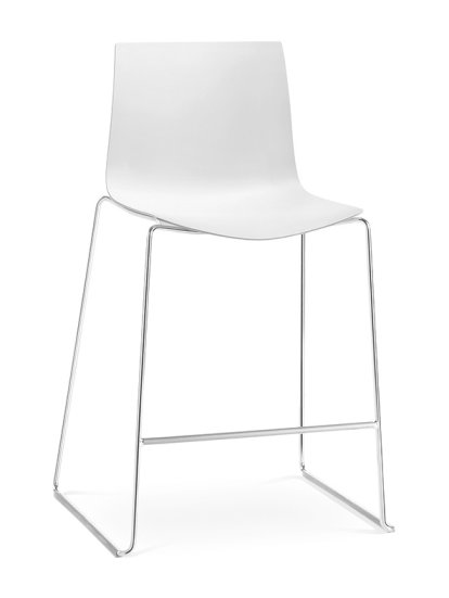 Catifa 46 Bar Stool, 76 cm, Unicoloured, White