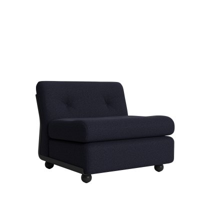 Amanta 1-Seater Sofa, Anthracite / Turf blue red mélange