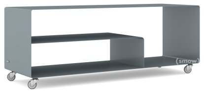 Sideboard R 111, Self-coloured, Basalt grey (RAL 7012), Industrial castors