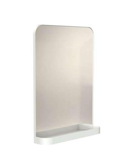 Unu Mirror with storage, White matt