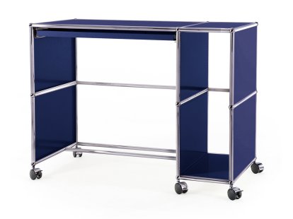 USM Haller Desktop on Castors Type 1, Steel blue RAL 5011