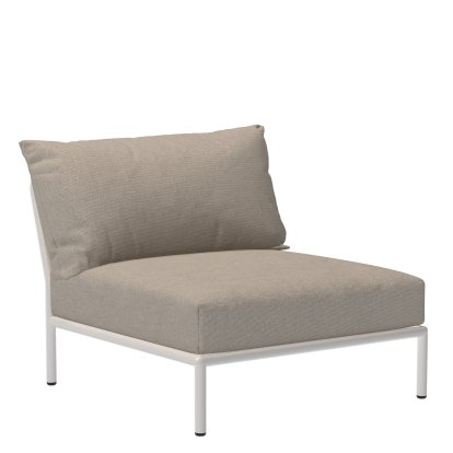 Level 2 Lounge Chair, Muted White, Ash