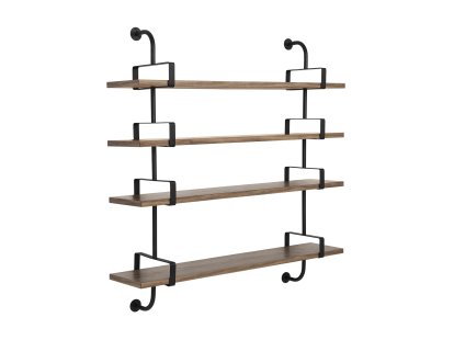 Démon Shelf, W 155 x H 140 cm, American walnut