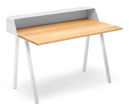 PS04 / PS05 Secretary, W 120 x D 75 cm (PS05), Pure white (RAL 9010), Pure white RAL 9010, Without power box