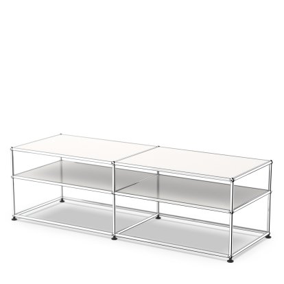 USM Haller side table Type 1, Metal, Pure white RAL 9010