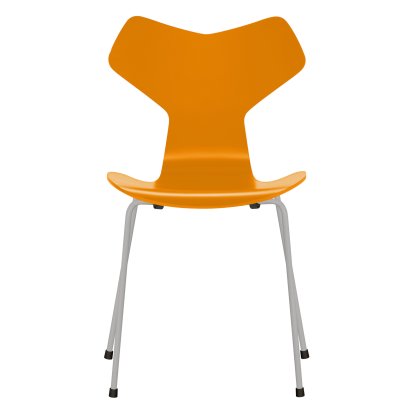 Grand Prix 3130 Chair, Lacquer, Burnt yellow, Nine grey