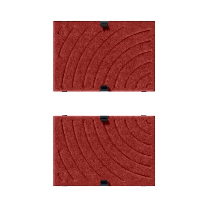 USM Soft Panel Mono for USM Haller Shelves, 50 cm x 35 cm, Red, Curves