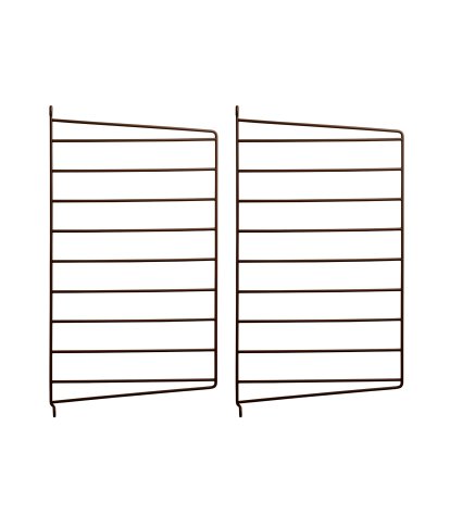 String System Wall Panel, Set of 2, 50 x 30 cm, Brown