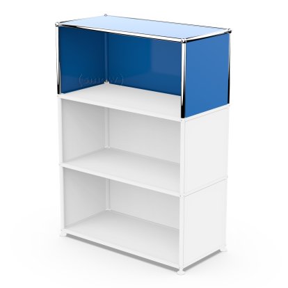 USM Haller Extension Kit Vertical 1, Gentian blue RAL 5010, 35 cm