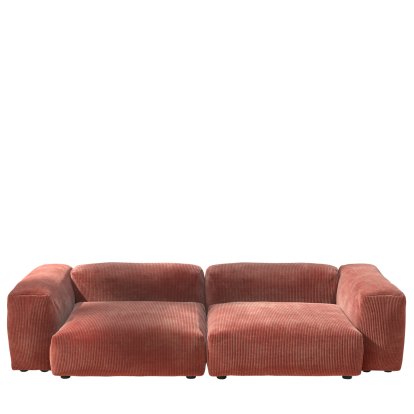 Vetsak Sofa Set 2, L, Cord velours - Brick, Without cushion