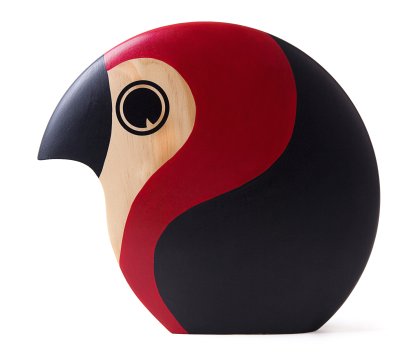 Discus Wooden Figure, Large, red