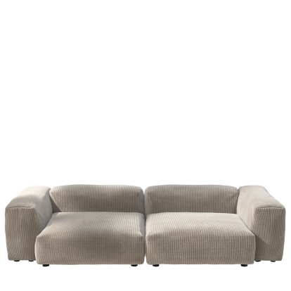 Vetsak Sofa Set 2, L, Cord velours - Platinum, Without cushion