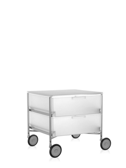 Mobil Container, 2 Drawers - No Compartments, Opal, Ice