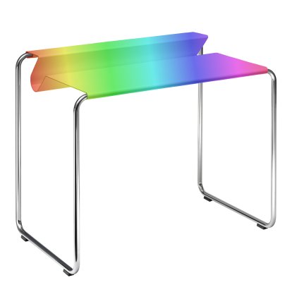 PS07 Secretary, RAL Classic Colour, Without desk pad, chromed