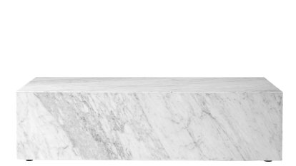 Plinth Side Table, H 27 x W 60 x D 100 cm, White