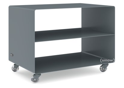 Trolley R 103, Self-coloured, Basalt grey (RAL 7012), Transparent castors