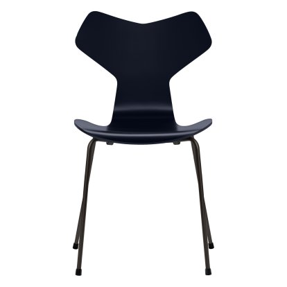 Grand Prix 3130 Chair, Lacquer, Midnight blue, Black