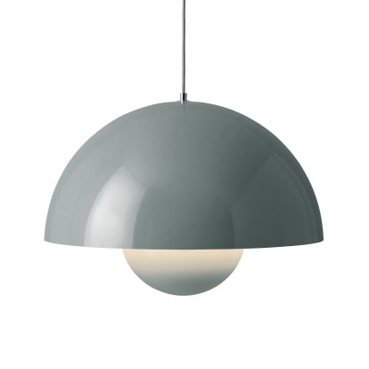 Flowerpot VP2 pendant light, Stone blue