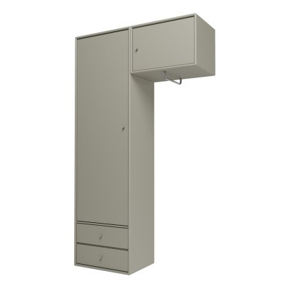 Attire II Wardrobe, Fennel, Suspension rail