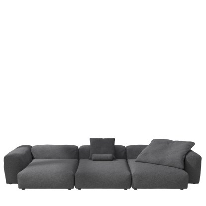 Vetsak Sofa Set 5, Loop loop - Anthracite, With cushions
