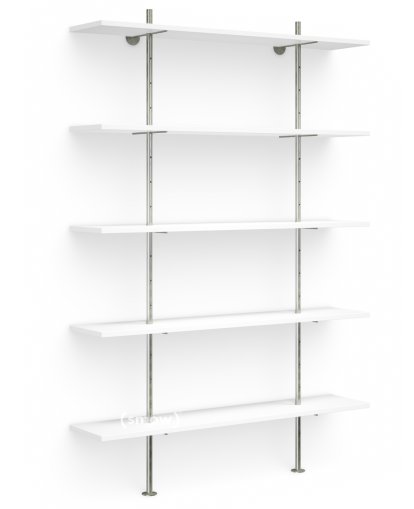 Regal Eiermann, Melamine white, 160 cm, 238 cm