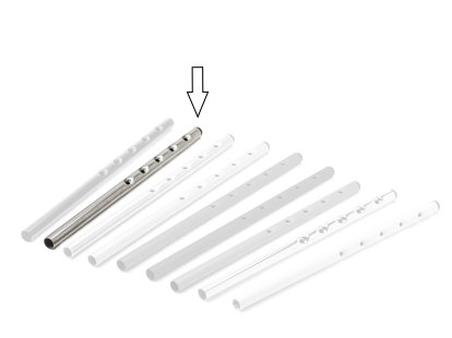 Height Extension (1 Set) for Eiermann Table Frames, Colourless