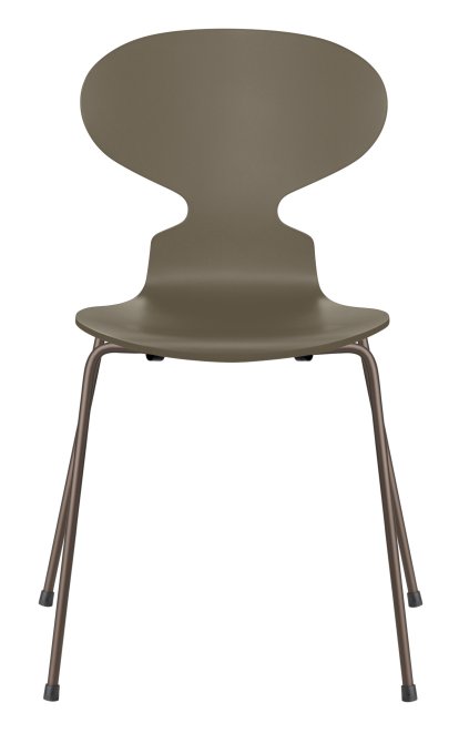 Ant Chair 3101, Lacquer, Olive green, Brown bronze