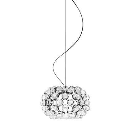 Caboche Plus Pendant Lamp, Piccola (H 20 x ø 31 cm), Transparent