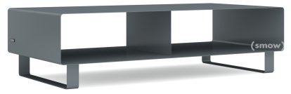 TV Lowboard R 200, Self-coloured, Basalt grey (RAL 7012), Sledge base lacquered in same colour as unit exterior