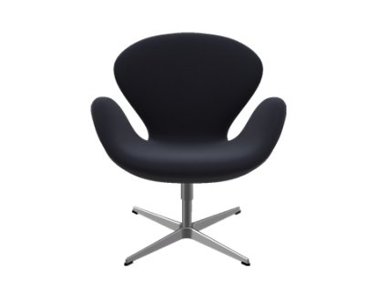 Swan Chair, Special height 48 cm, Divina, Divina 191 - Black