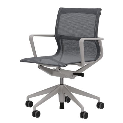 Physix, TrioKnit pebble grey, Plastic, soft grey, Soft castors for hard floor surfaces