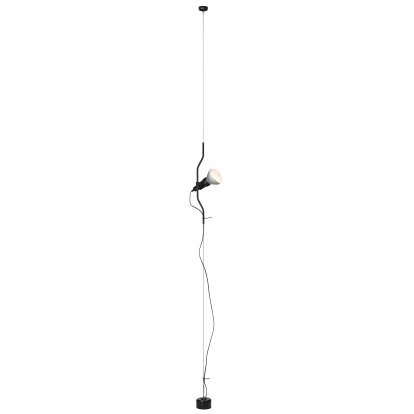 Parentesi Dimmer Floor and Ceiling Lamp, Black
