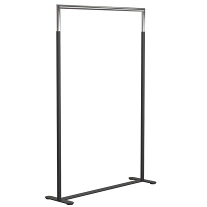 Bukto Coat Rack, Matt black / polished stainless steel, 100 cm