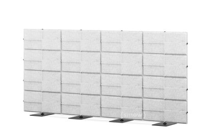 USM Privacy Panels Acoustic Wall, 3,00 m (4 elements), 1,44 m (4 elements), Light grey