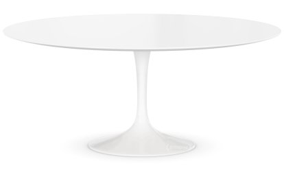 Saarinen Round Sofa Table, Large (Height 38/39cm, ø 91 cm), White, Laminate white