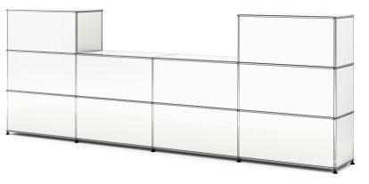 USM Haller Counter Type 3, Pure white RAL 9010, 35 cm
