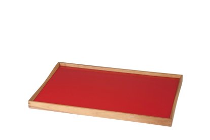 Turning Tray, S (23 x 45 cm), Black/Red