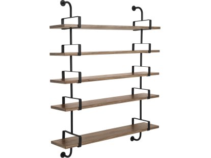 Démon Shelf, W 155 x H 155 cm, American walnut