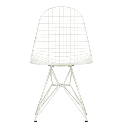 Wire Chair DKR , Powder-coated white