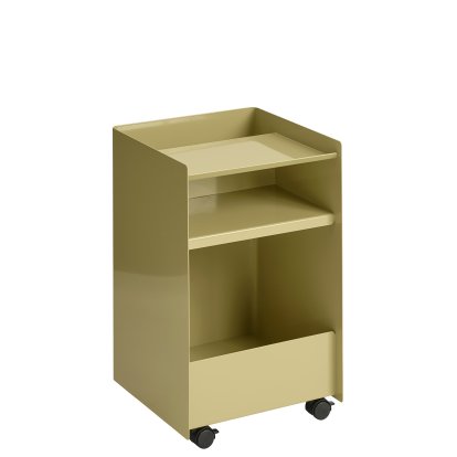 Folded Trolley, H 61,5 cm, Dark beige green, Open