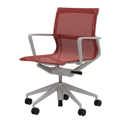 Physix, TrioKnit brick, Plastic, soft grey, Hard castors for carpets