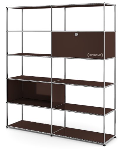 USM Haller Living Room Shelf L, USM brown