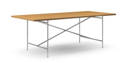 Eiermann 2 Dining Table, Oak natural, 200 x 90 cm, Chrome