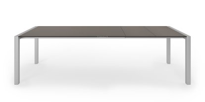 Sushi Dining Table, Fenix London grey with black edge, L 177-271 x W 100 cm, Anodised Aluminium