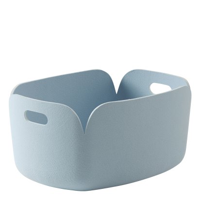 Restore Storage Basket, L 48 cm × W 35 cm, Light blue