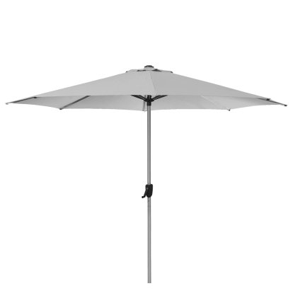 Sunshade Parasol, Silver, matt - Light grey