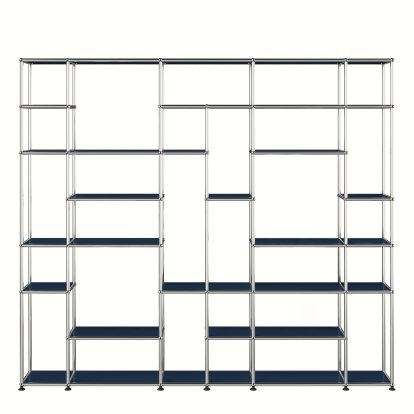 USM Haller living room shelf XXL, Steel blue RAL 5011